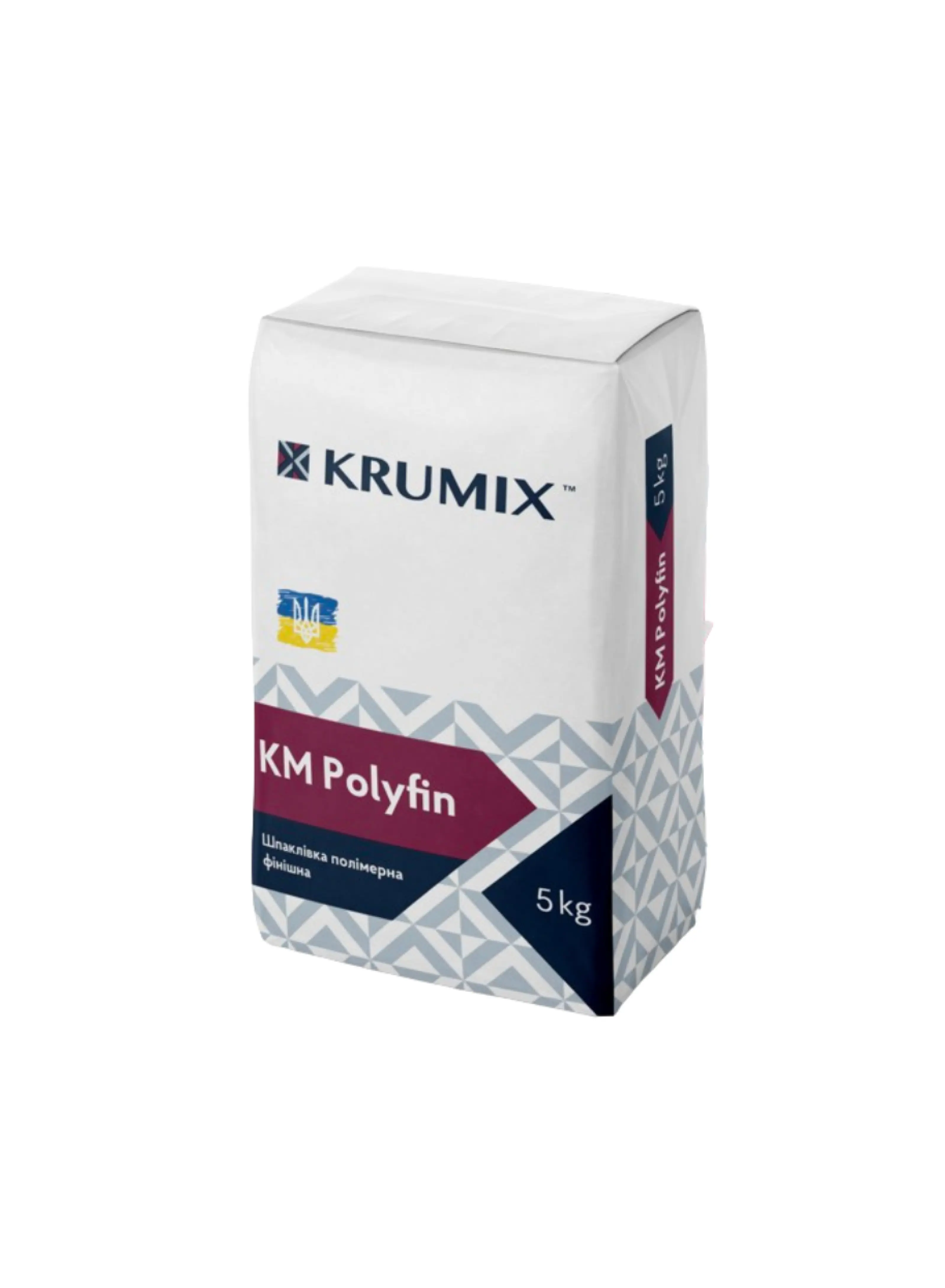 Шпатлівка гіпсова TM "Krumix" "KM Polyfin" 4/5 кг