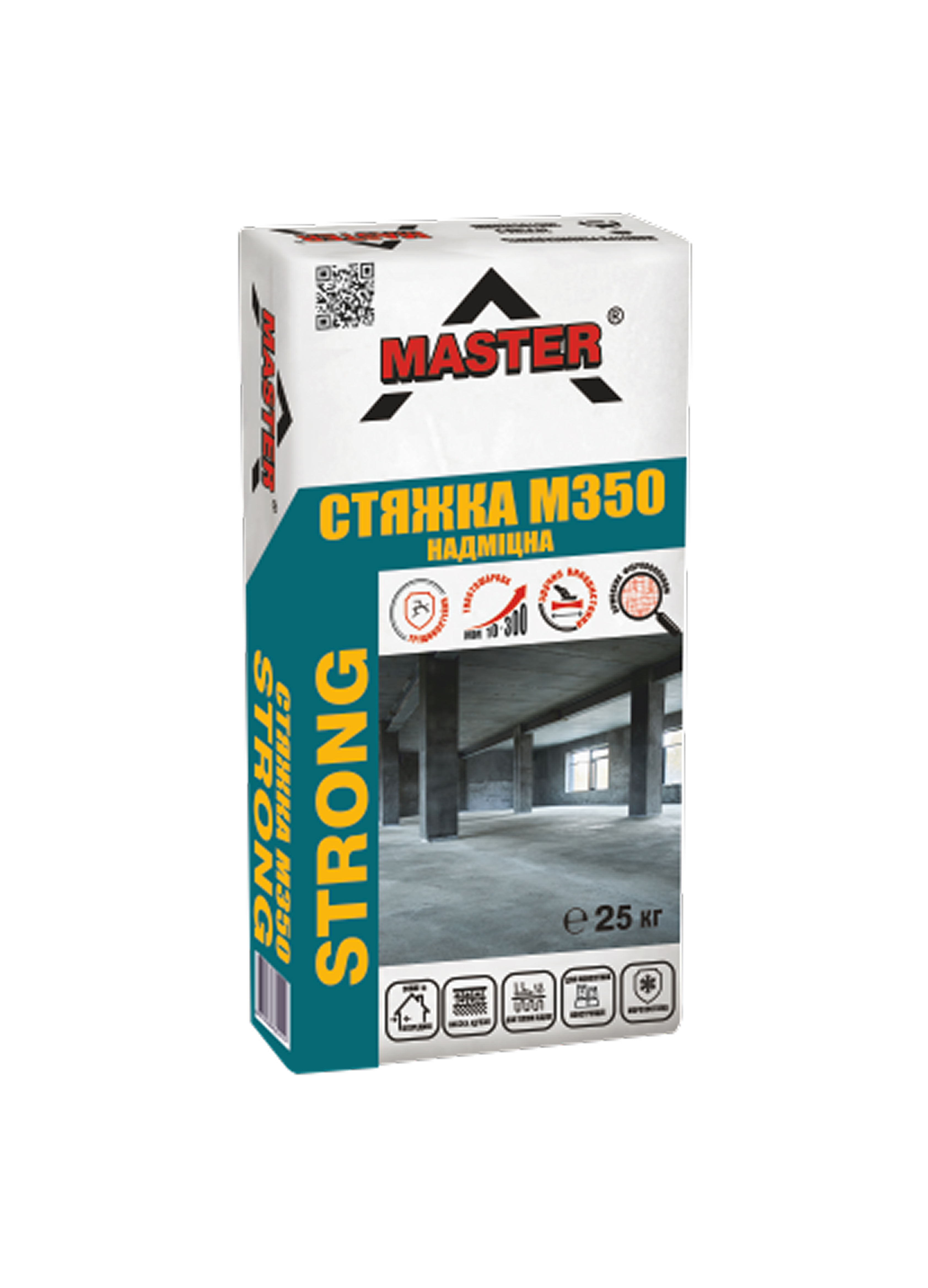 Надміцна стяжка цементна армована TM "Master" "Master-Strong" M350, 25 кг