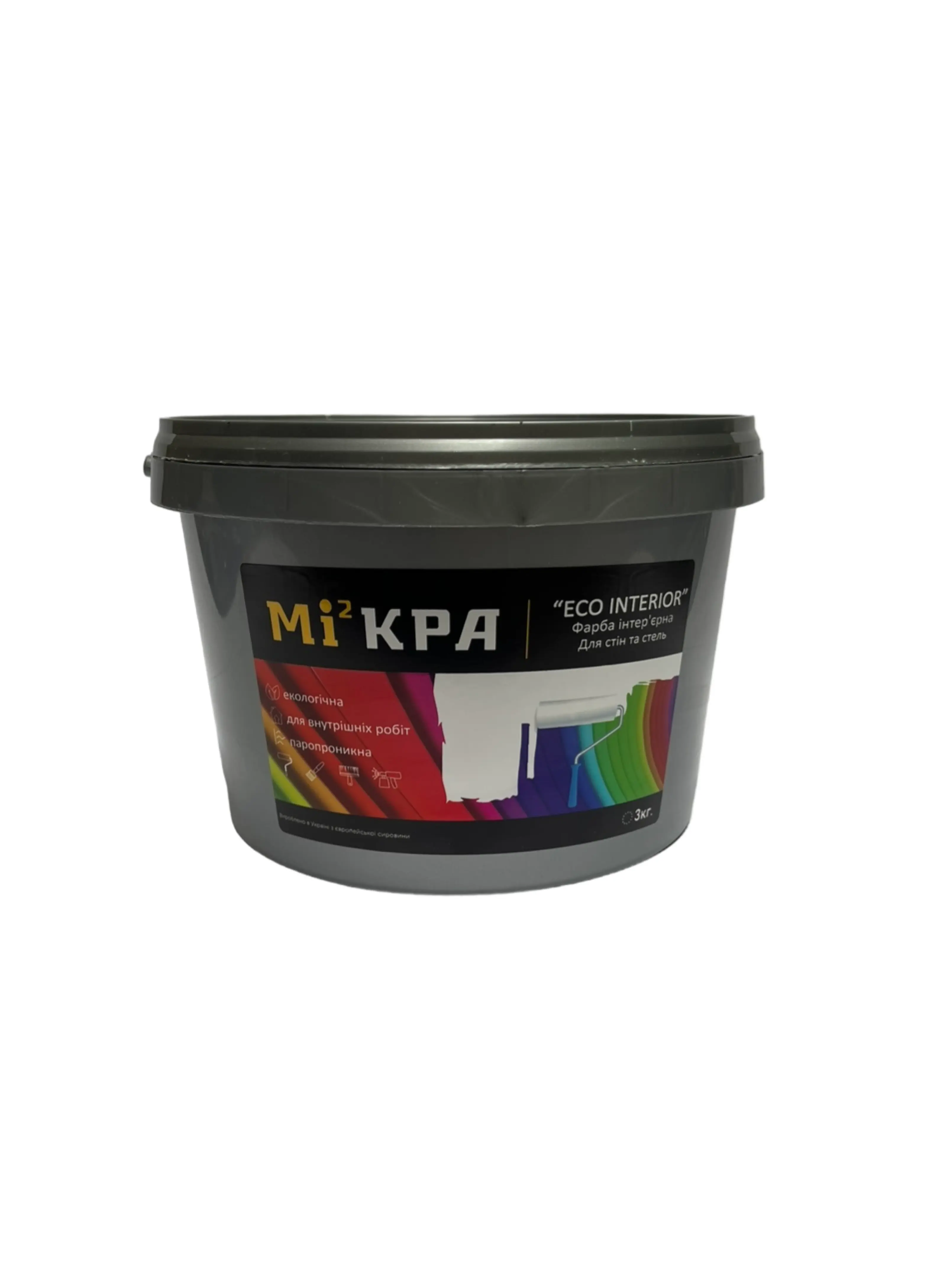 Фарба інтерʼєрна TM "Мі2кра" "Eco Interior", 3 кг