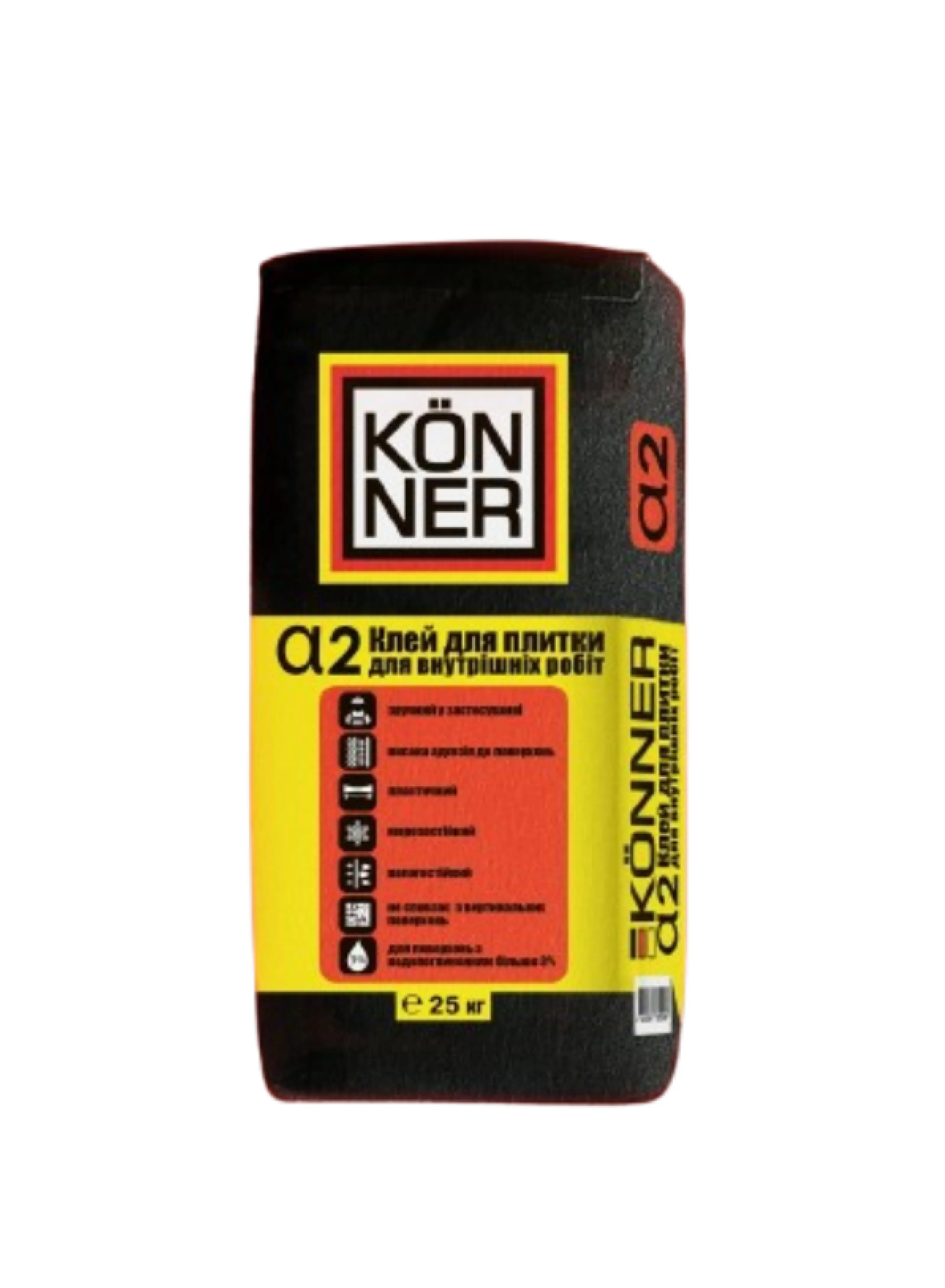 Клей для плитки TM "Konner" "Alfa-2", 25 кг