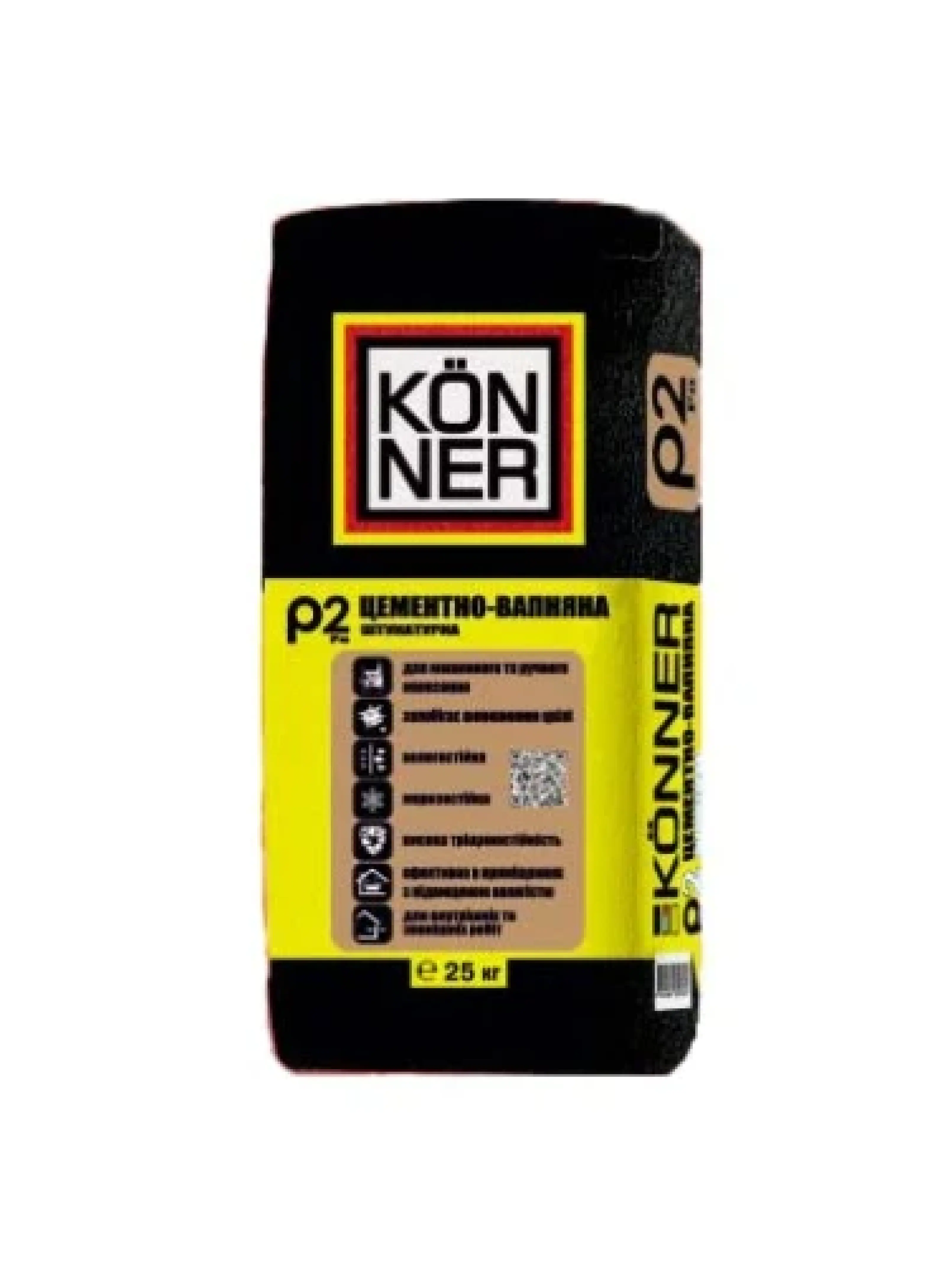 Цементно-вапняна штукатурка TM "Konner" "Ro-2", 25 кг