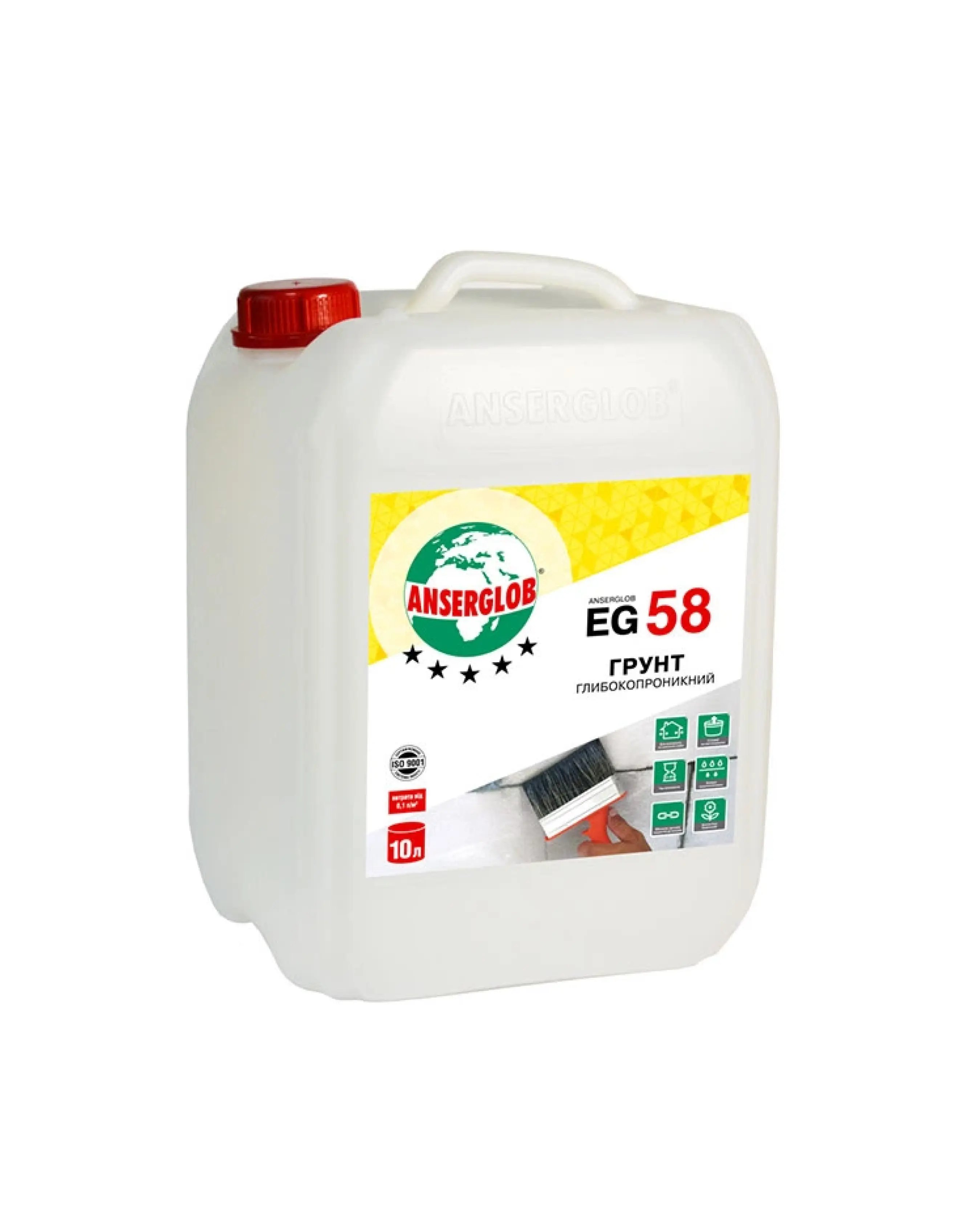 Ґрунтуюча емульсія глибокопроникаюча TM "Anserglob" "EG-58", 10 л