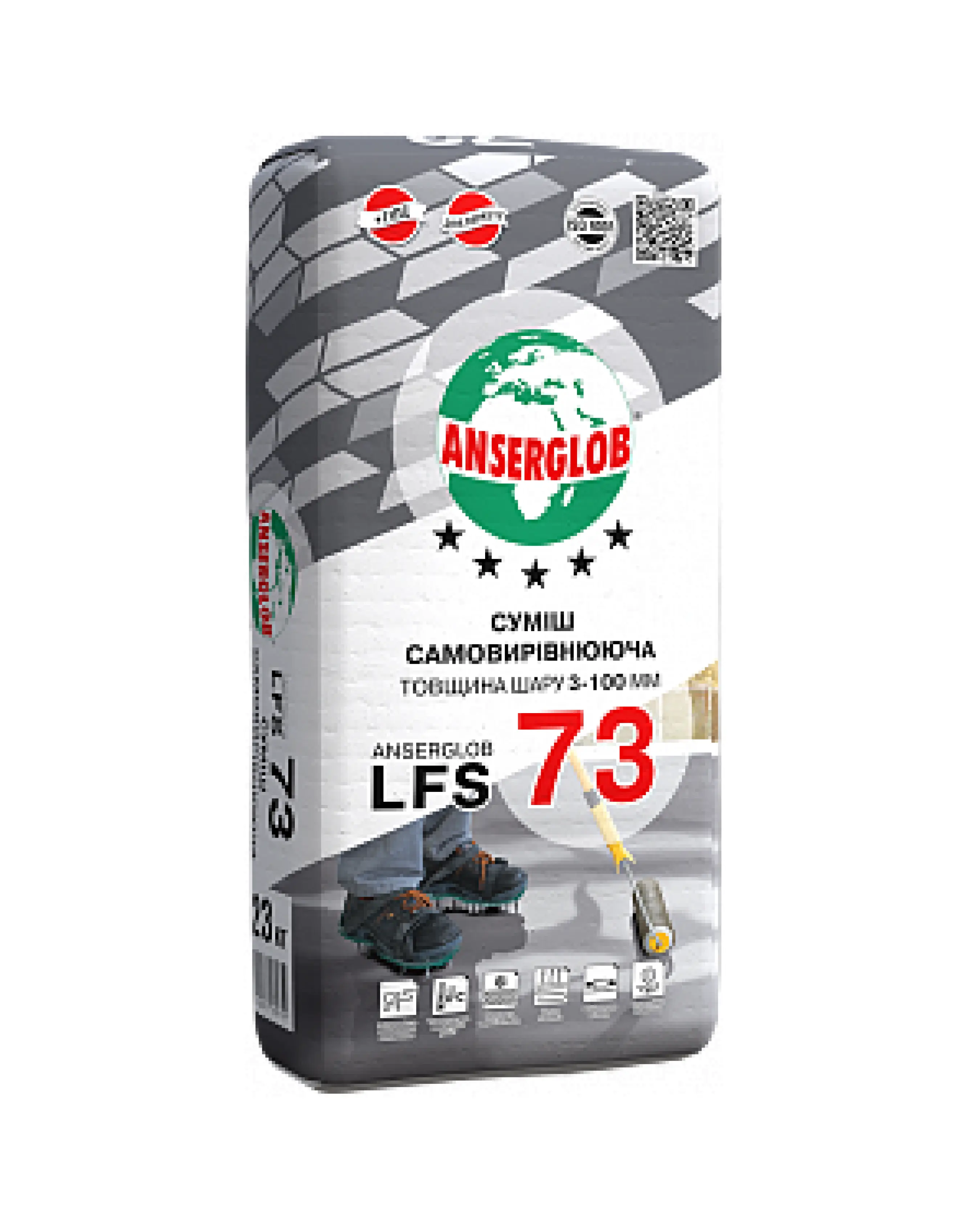 Суміш самовирівнююча TM "Anserglob" "LFS-73", 23 кг