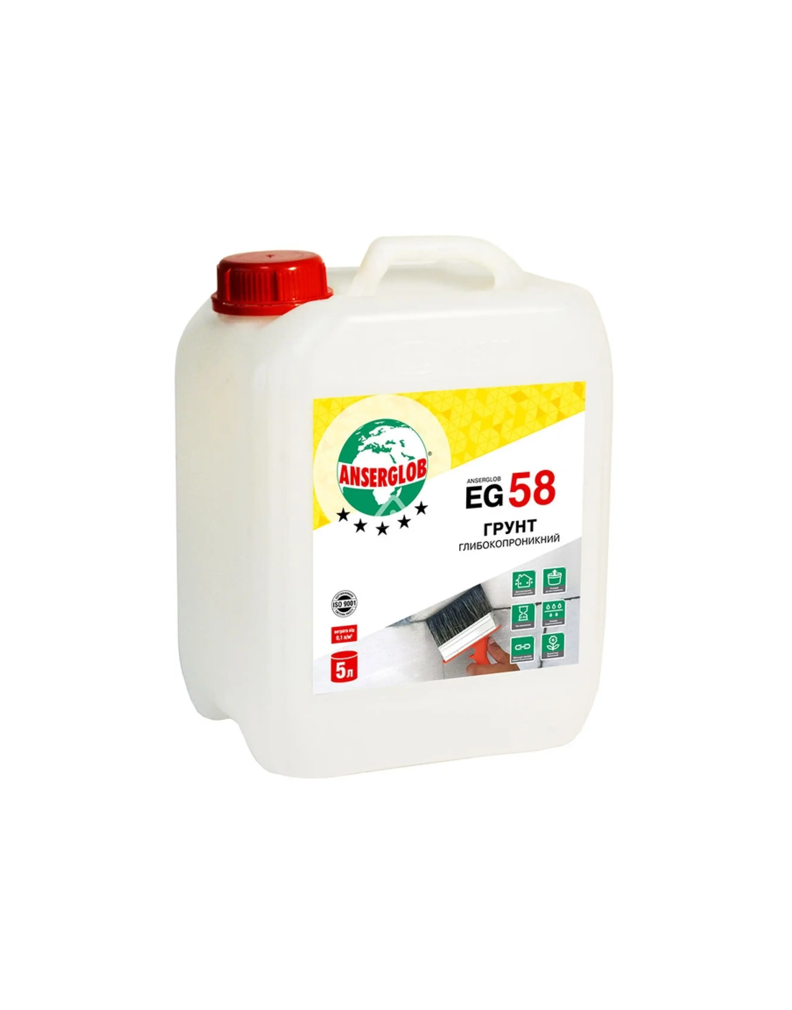 Ґрунтуюча емульсія глибокопроникаюча TM "Anserglob" "EG-58", 5 л