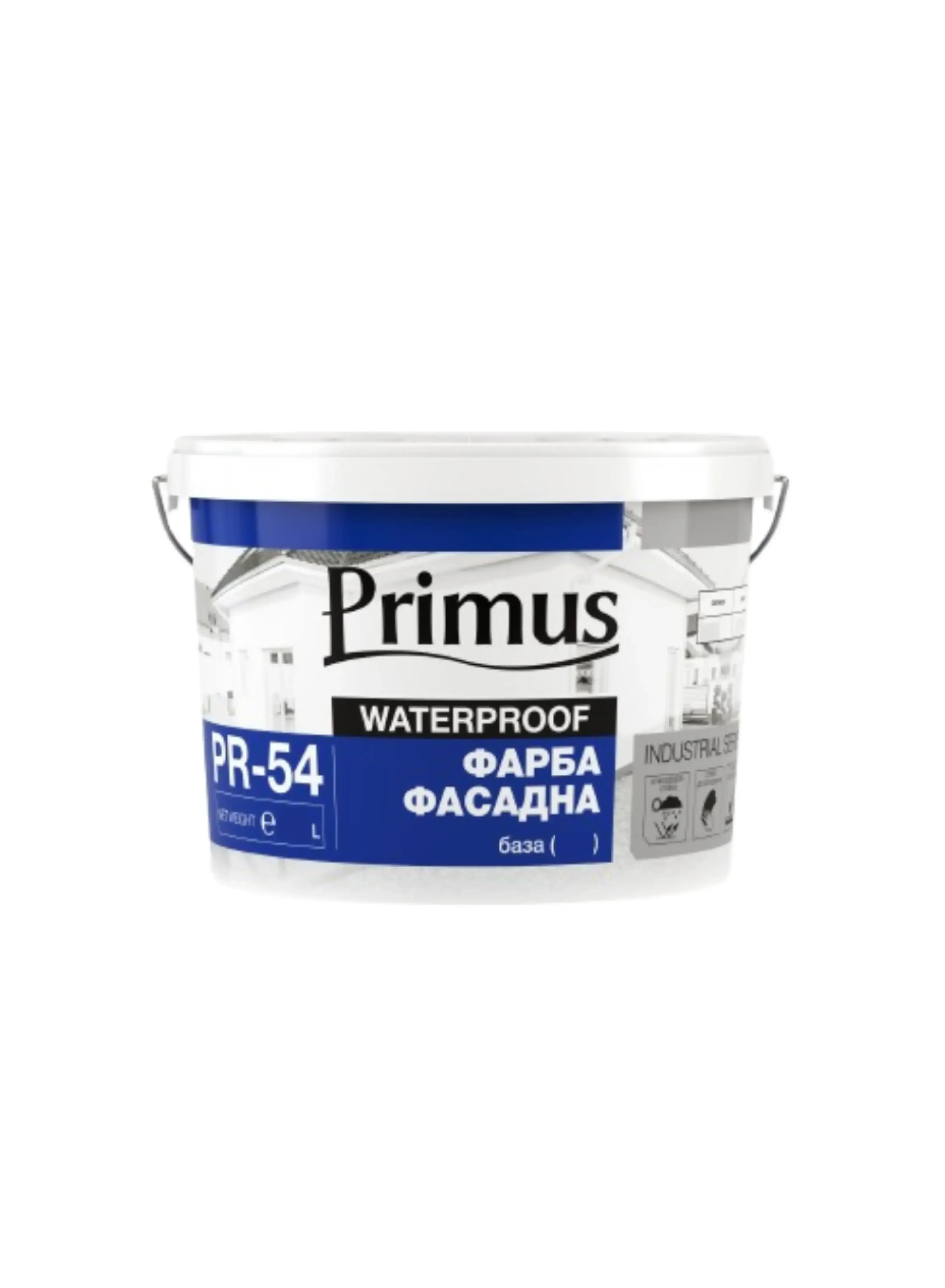 Фарба фасадна TM "Primus" "PR-54" база А (біла) 10,0л