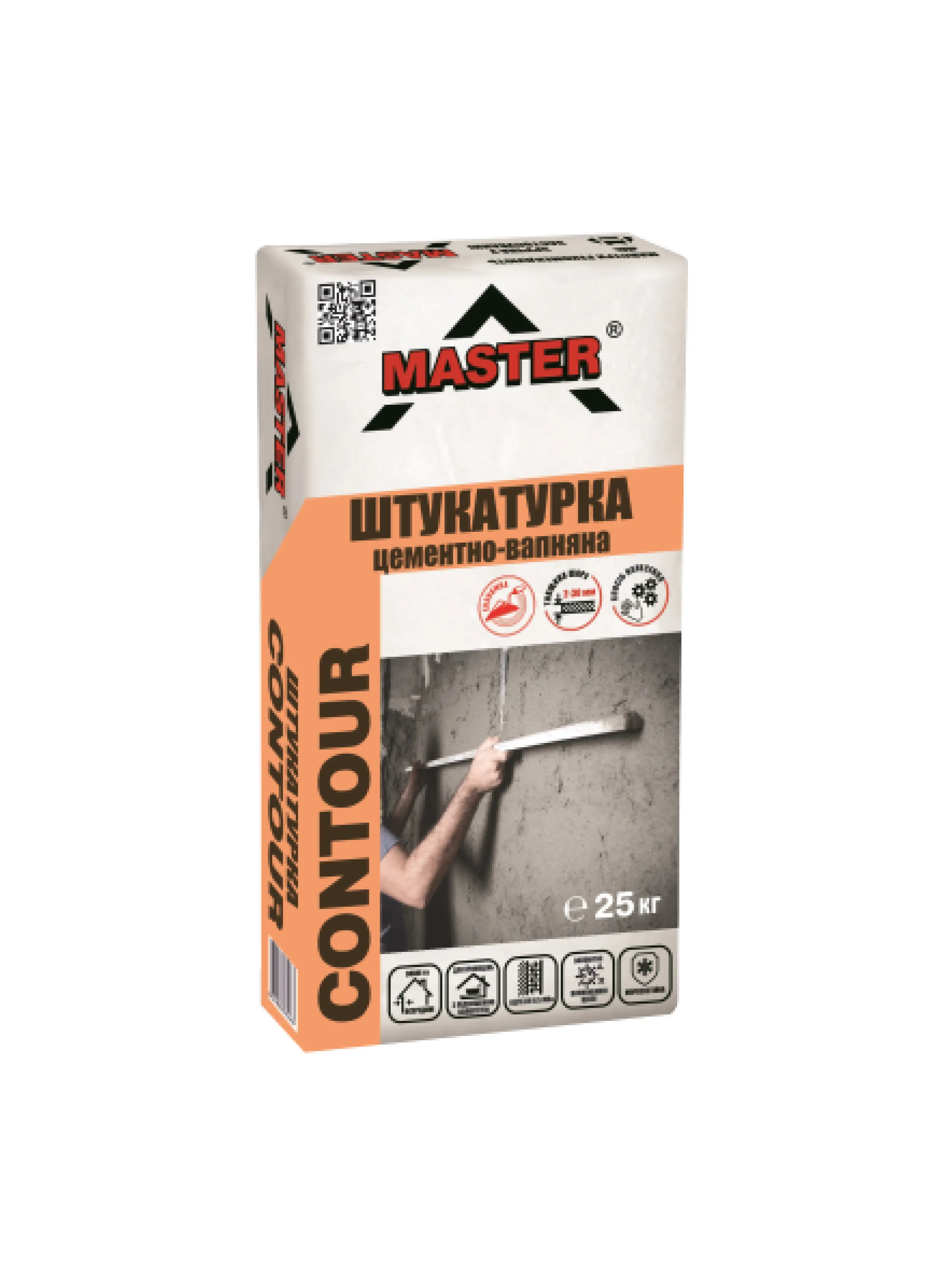 Цементно-вапняна штукатурка TM "Master" "Master-Contour", 25 кг