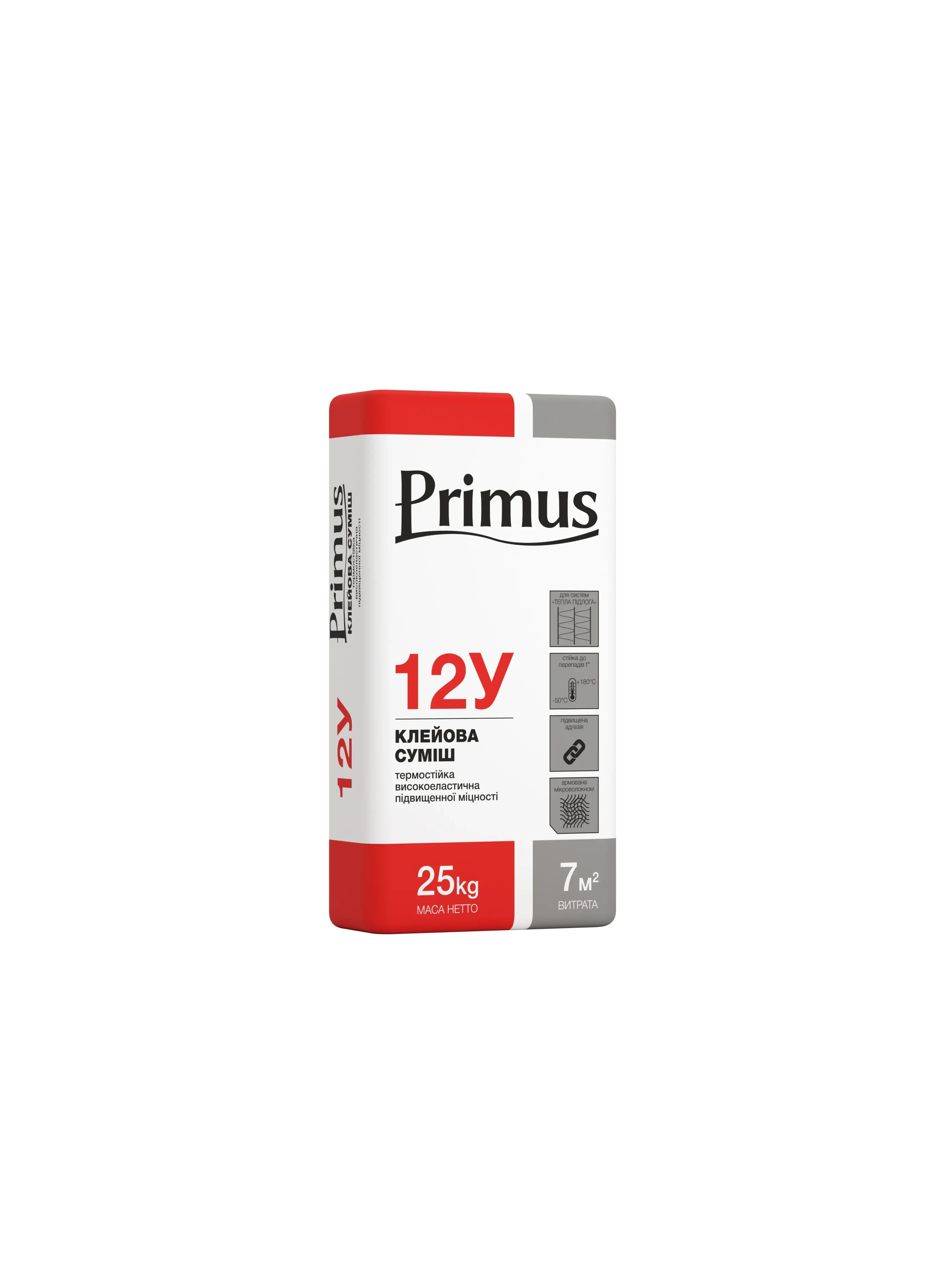 Клей для плитки TM "Primus" "12У", 25 кг
