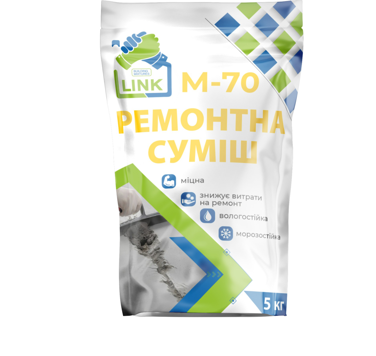 Ремонтна суміш (ЦПС) TM "Link" "M-70", 5 кг