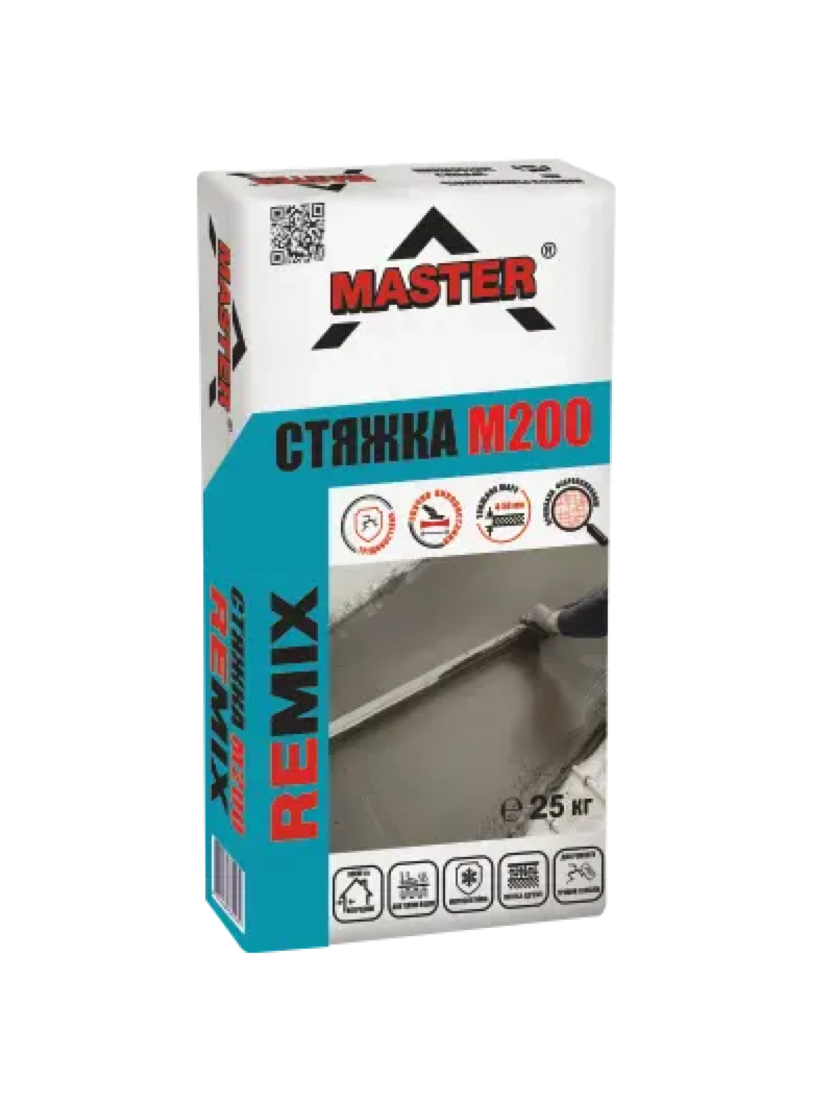 Самовирівнювальна наливна підлога TM "Master" "Master-Remix" М200 (Стяжка), 25 кг