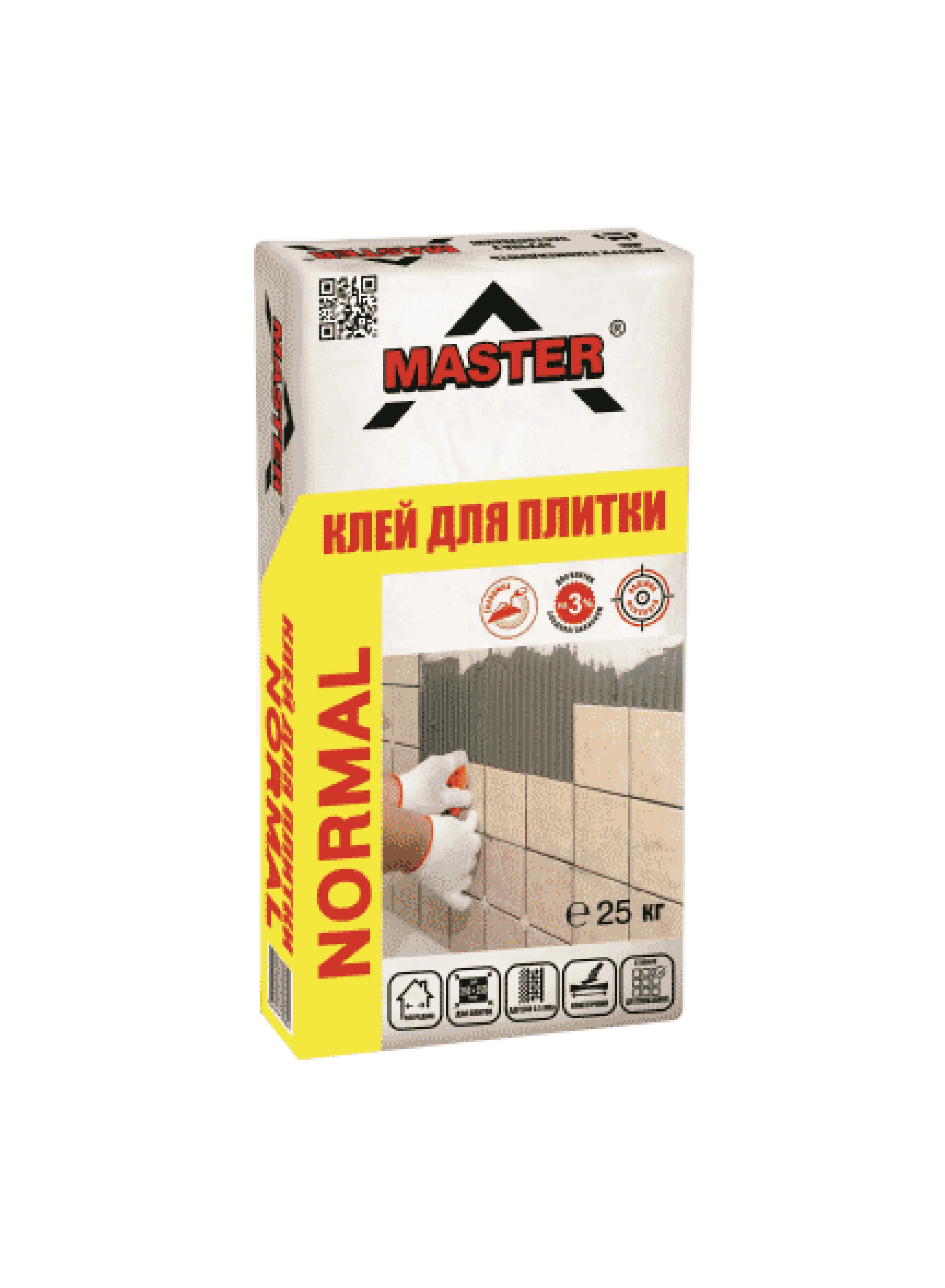Клей для облицювання керамічною плиткою TM "Master" "Master-Normal", 25 кг