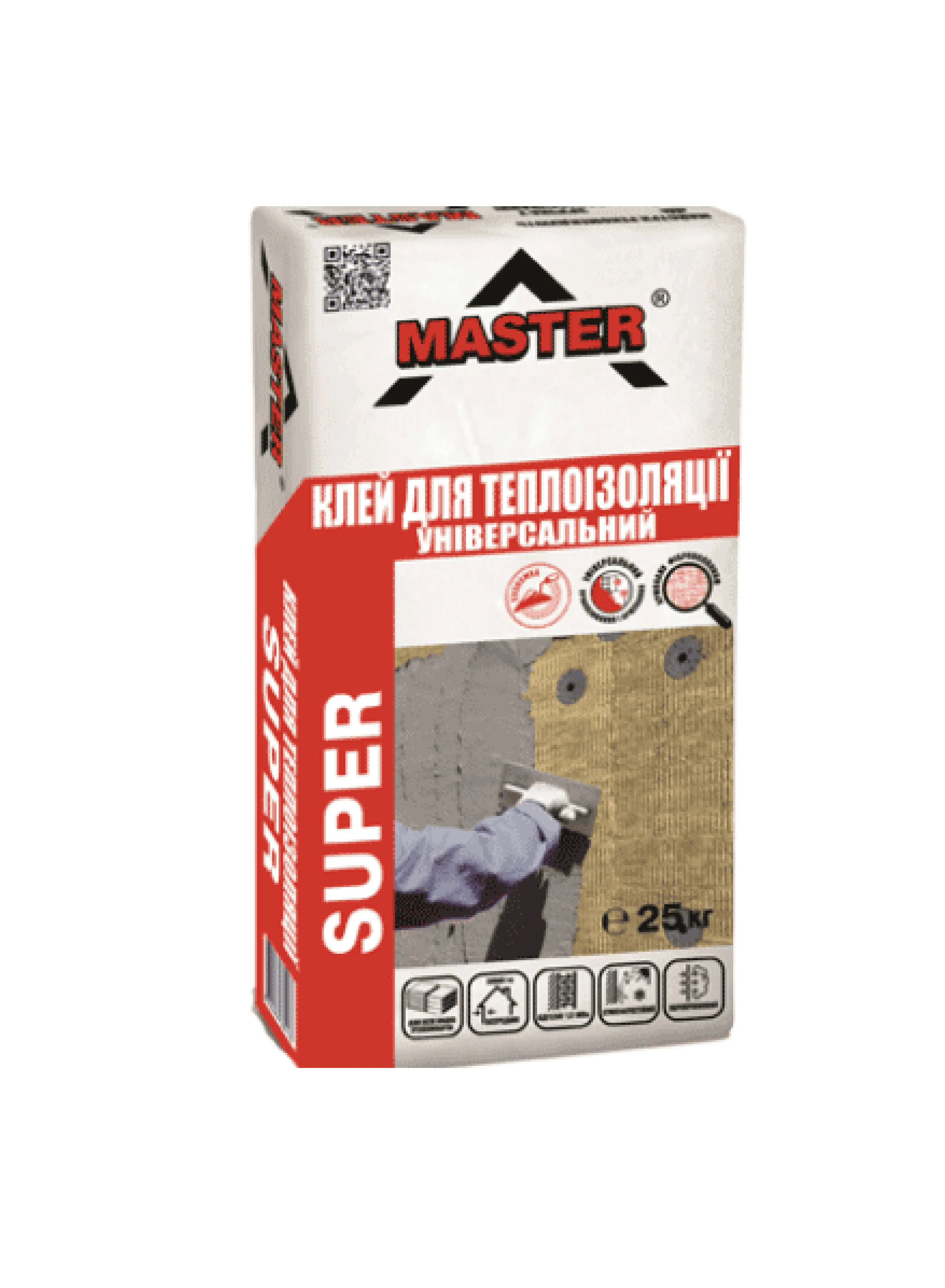 Універсальний клей для теплоізоляції TM "Master" "Master-Super", 25 кг